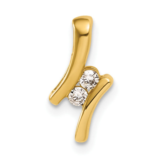 10ky Diamond Pendant, 2 - .05 RD DIAS - Dia: RDG-I3