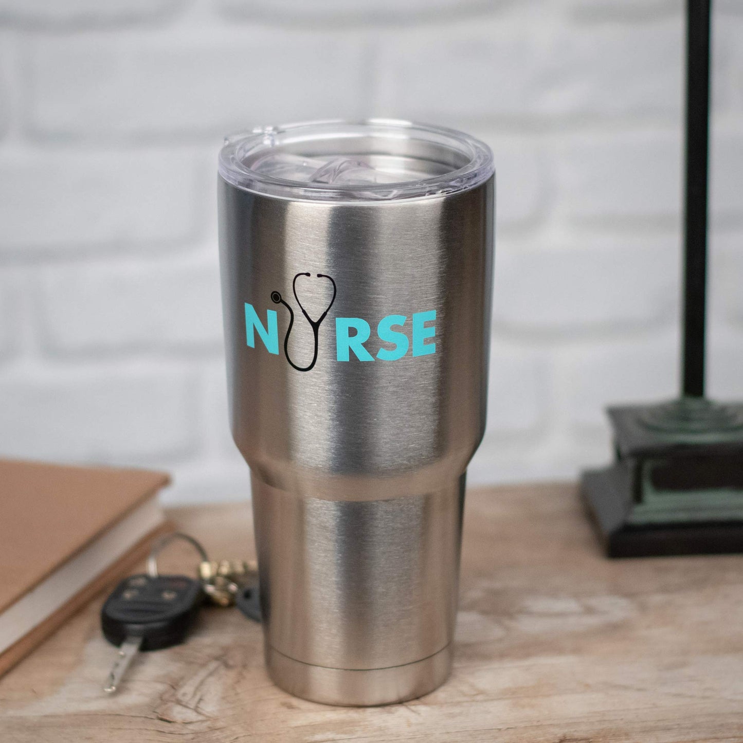 Dicksons Nurse How Much Love Put In 30 Oz Stainless Steel Travel Mug with Lid