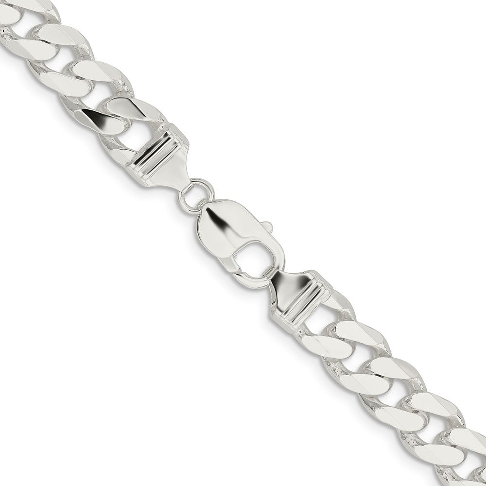 Sterling Silver 11mm Curb Chain 28 Inches