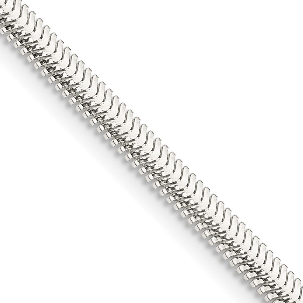 Sterling Silver 3.3mm Flat Oval Snake Chain 20 Inches