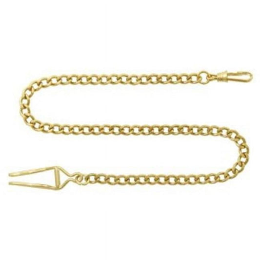 Charles-Hubert- Paris Brass Gold-Plated Pocket Watch Chain #3547-G
