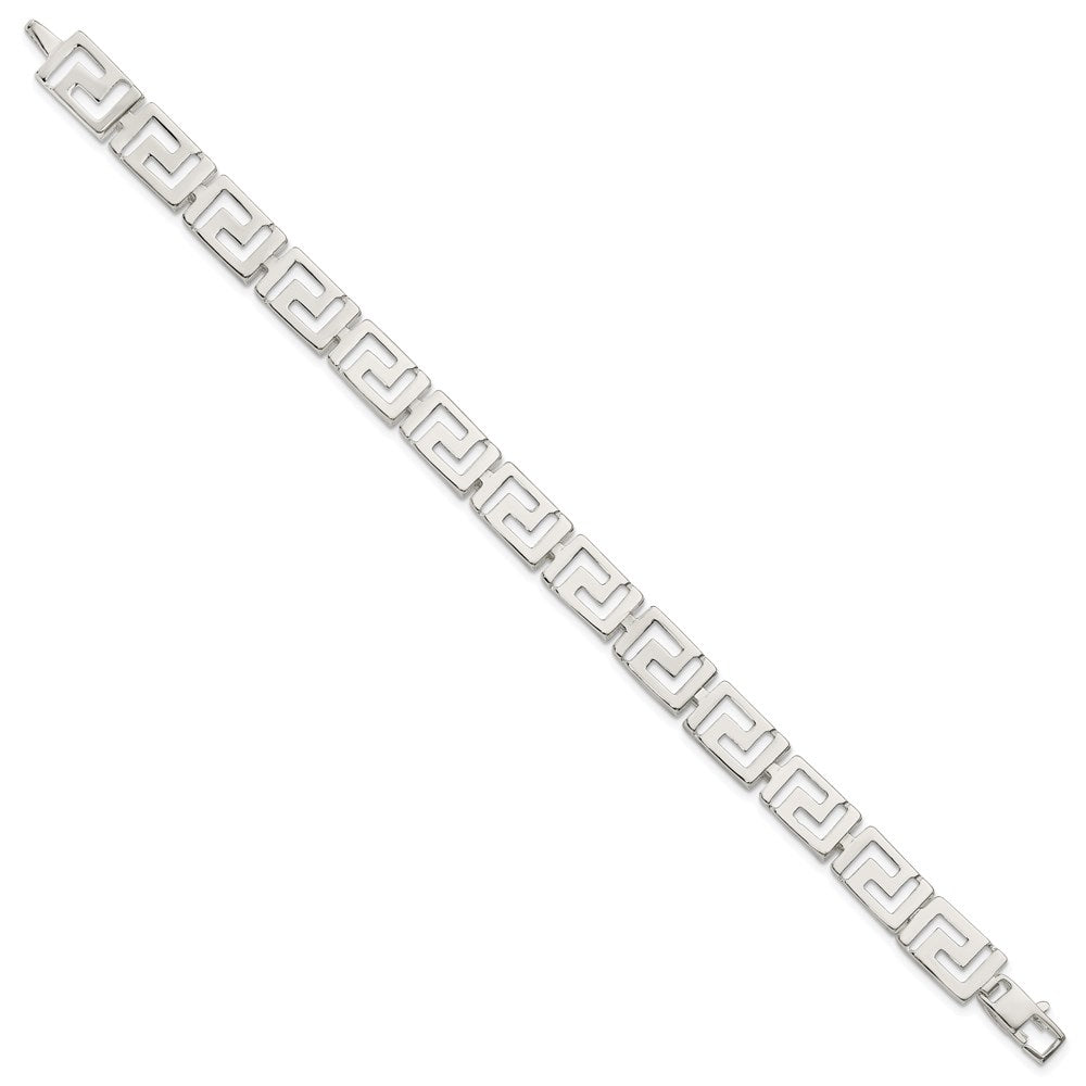 Sterling Silver Greek Key Bracelet 7.5 inches