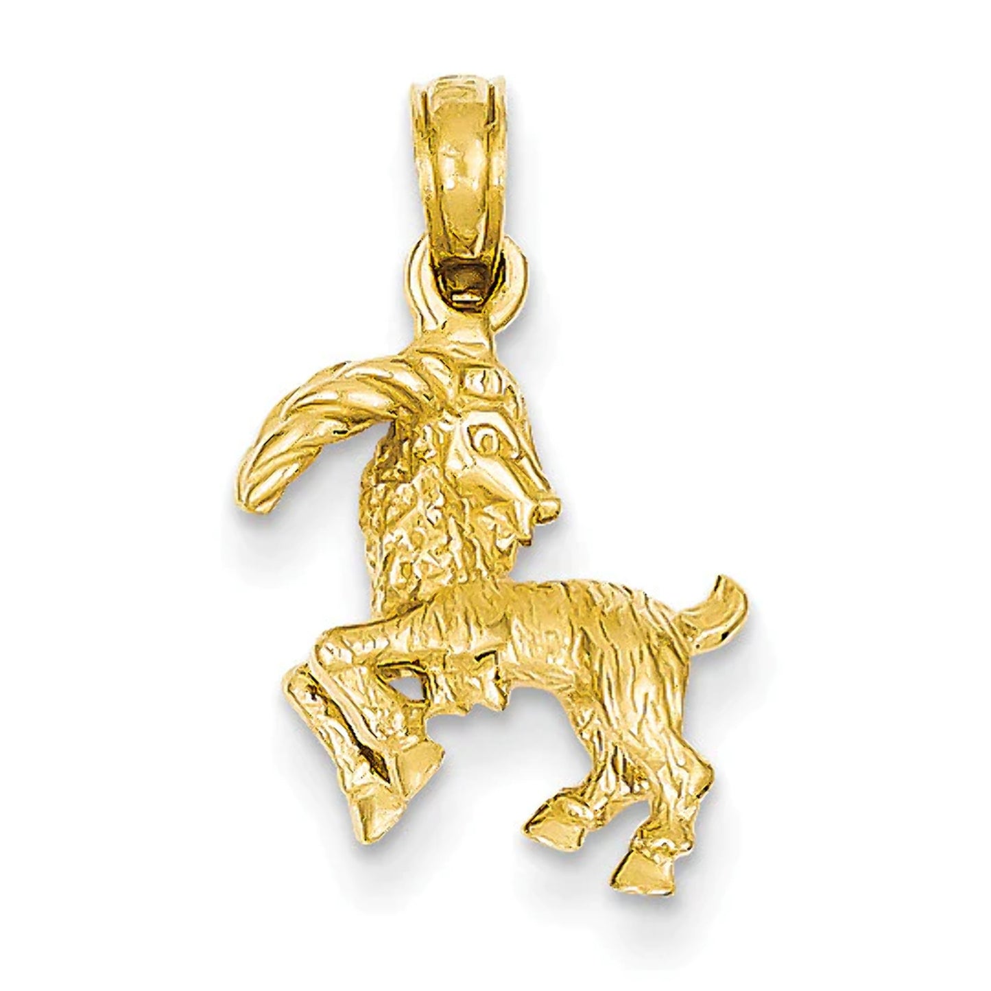FJC Finejewelers 14k Yellow Gold 3d Capricorn Zodiac Charm