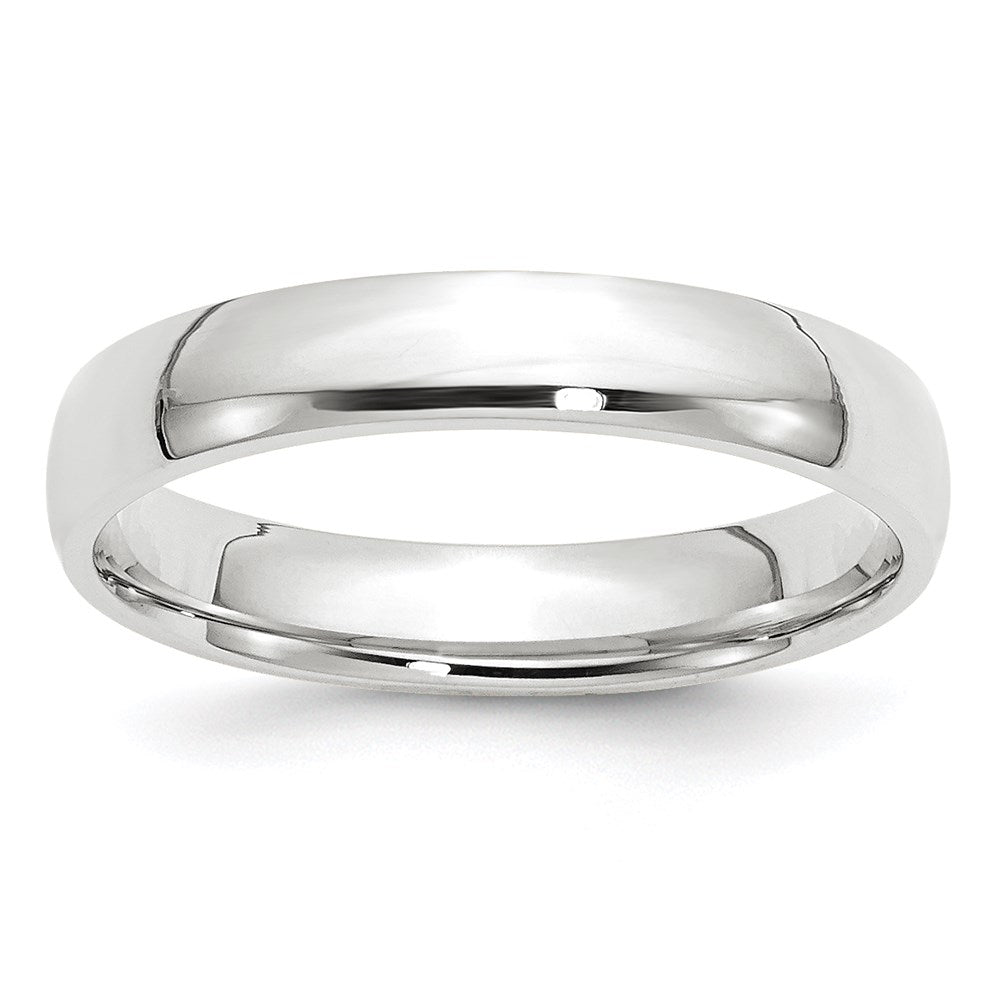 10k White Gold 4mm Lightweight Comfort Fit Wedding Band Size 9