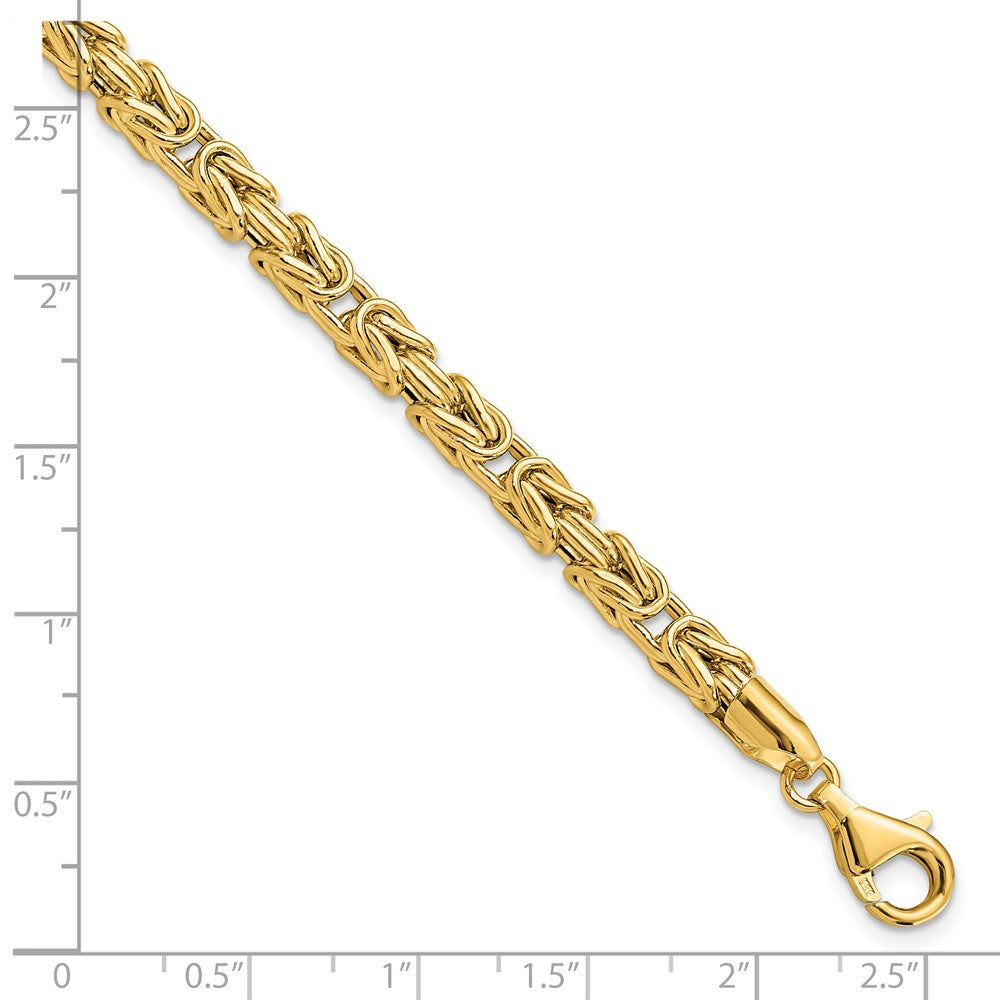 14K Polished Fancy Link Bracelet 7.5  inches