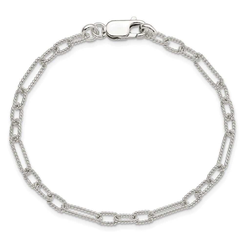 Sterling Silver 7.5inch Fancy Link Bracelet 7.5 inches