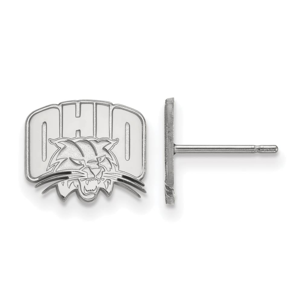 LogoArt Sterling Silver Ohio University Xs Post Earrings