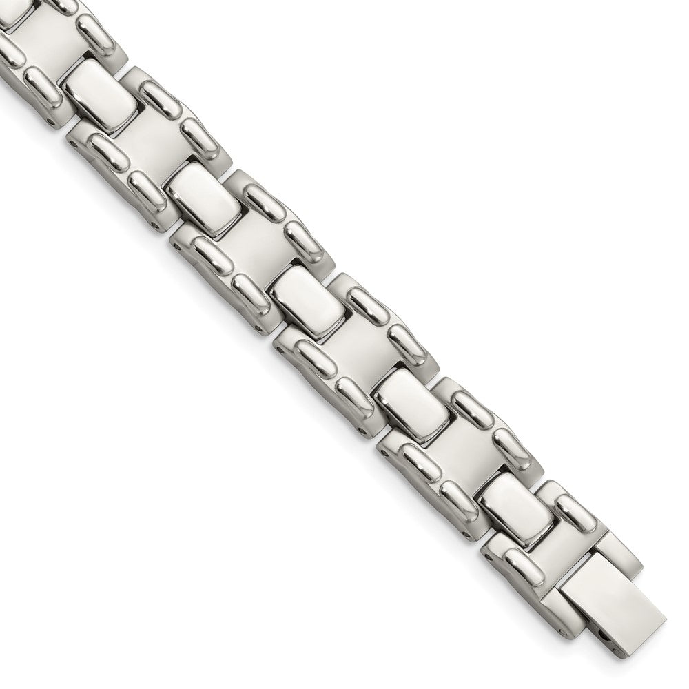 Stainless Steel Brushed and Polished 8.75in Bracelet 8.75 inches