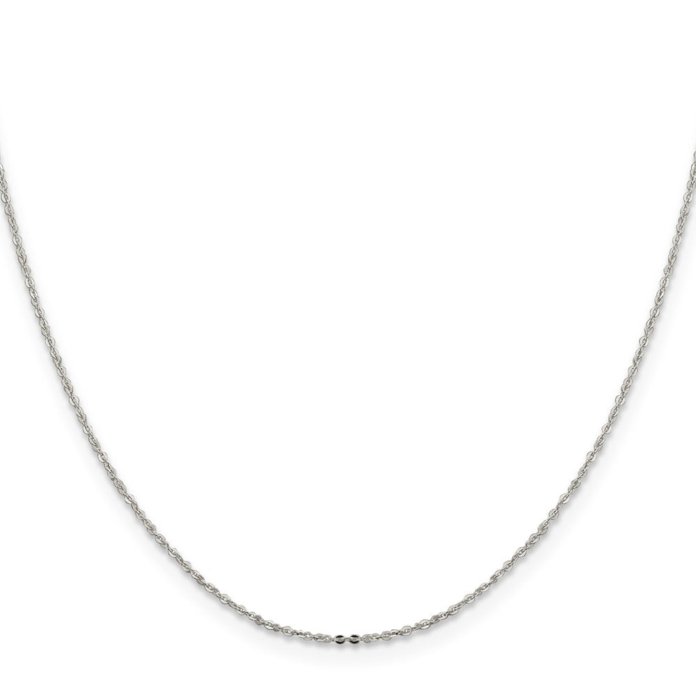 Sterling Silver 1.15mm Flat Cable Chain 24 Inches