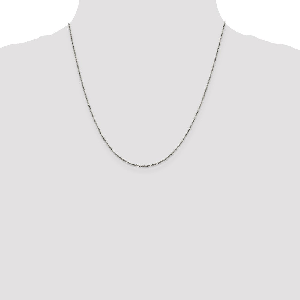 Sterling Silver 1.10mm Forzantina Cable Chain 20 Inches
