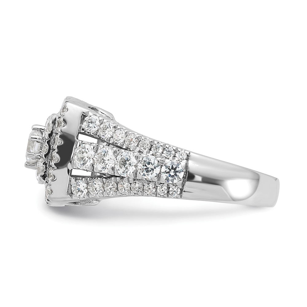 Sterling Silver Rhodium-plated Diamonore Ring