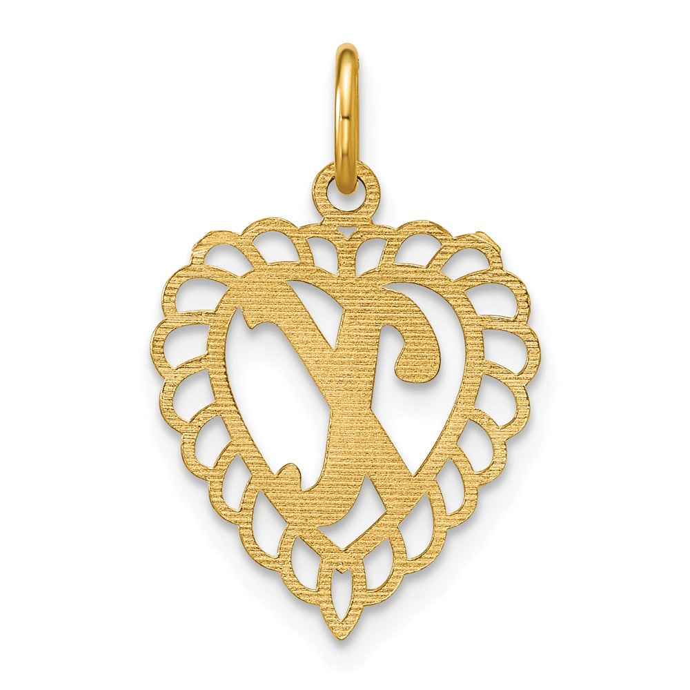 10k Gold Initial X Charm