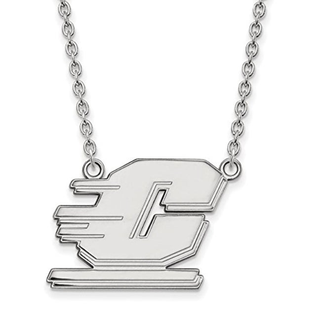 LogoArt Sterling Silver Central Michigan University Large Pendant Necklace Female Adult