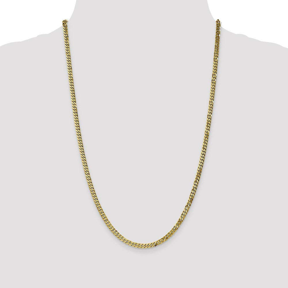 10k 3.9mm Flat Beveled Curb Chain