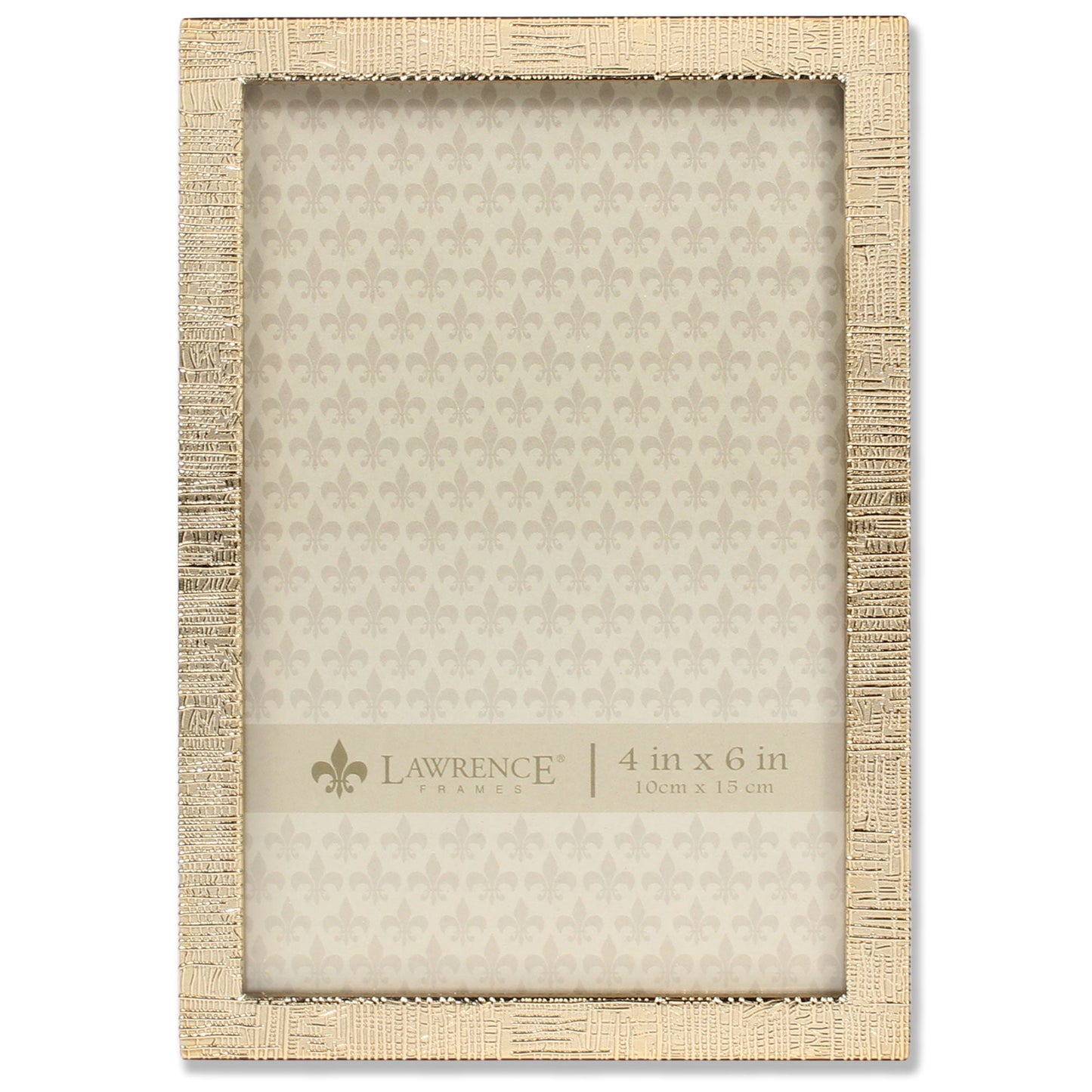 GOLD LINEN Pattern frame by Lawrence Frames - 4x6