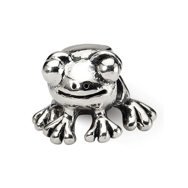 Sterling Silver Reflections Frog Bead