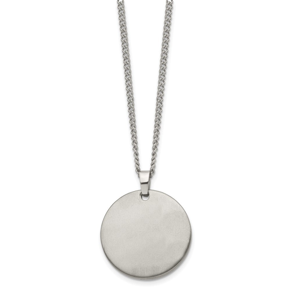 Titanium Brushed 22in Necklace