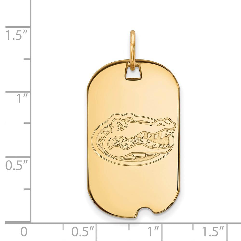 Women's Florida Gators Gold Plated Small Dog Tag
