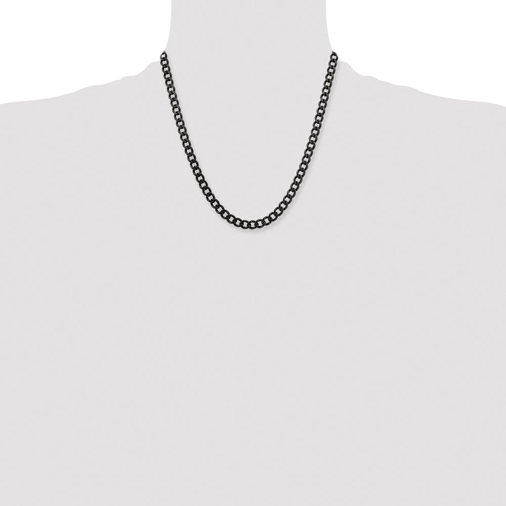 Stainless Steel Antiqued 6.7mm 20in Curb Chain