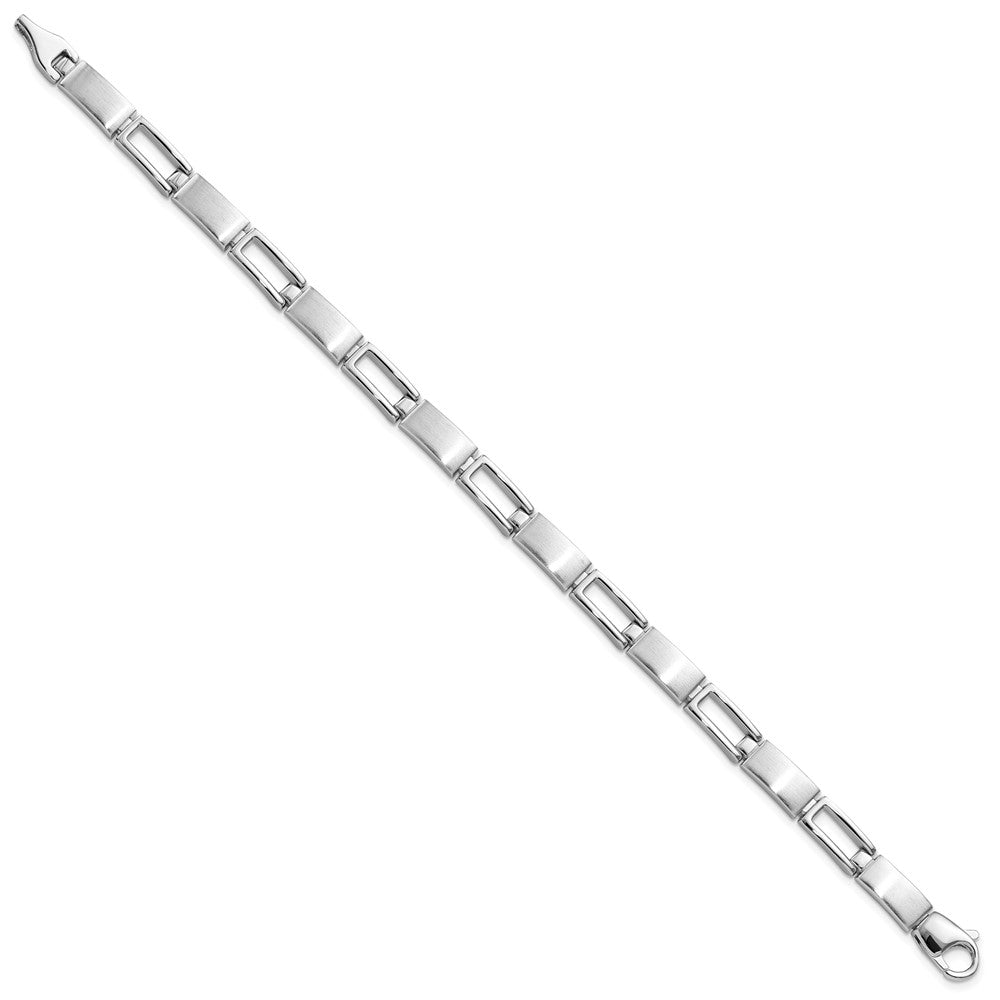 Kelly Waters Rhodium-plated Rectangle Open Link Bracelet
