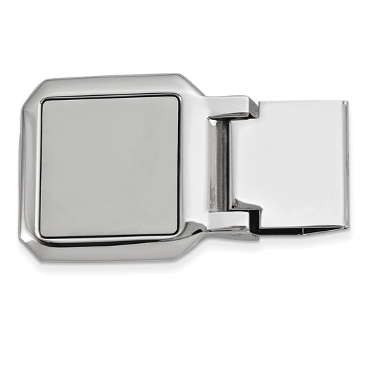 Silver-tone Money Clip - Engravable Personalized Gift Item