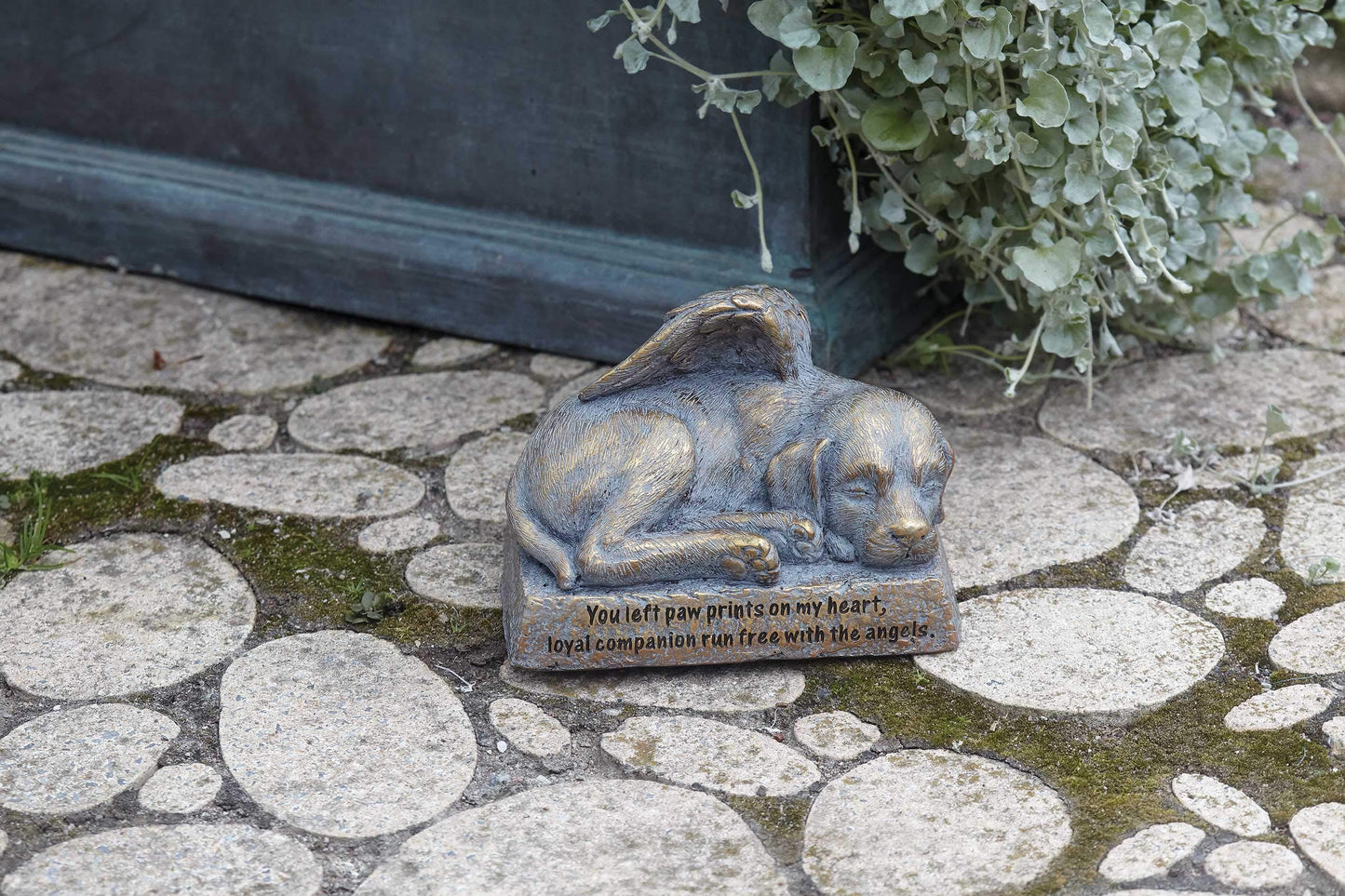Home & Garden Dog With Wings Polyresin Bereavement Statue Pet 12878