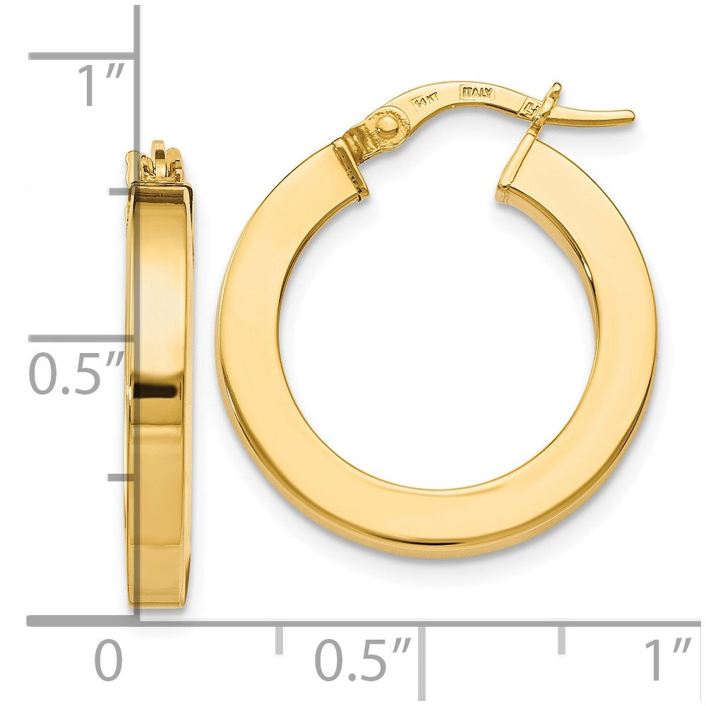 14K Polished Earrings