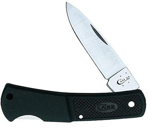 Case XX Knives Lightweight Black Zytel Small Lockback Stainless Pocket Knife