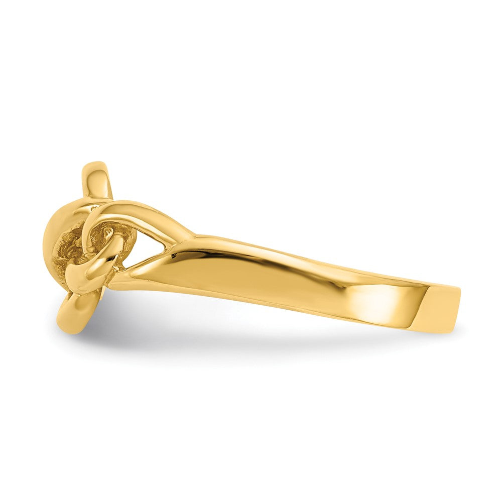 14k Free Form Knot Ring Size 6