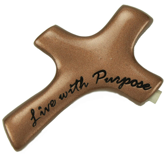 Abbey & CA Gift Live with Purpose Palm Cross