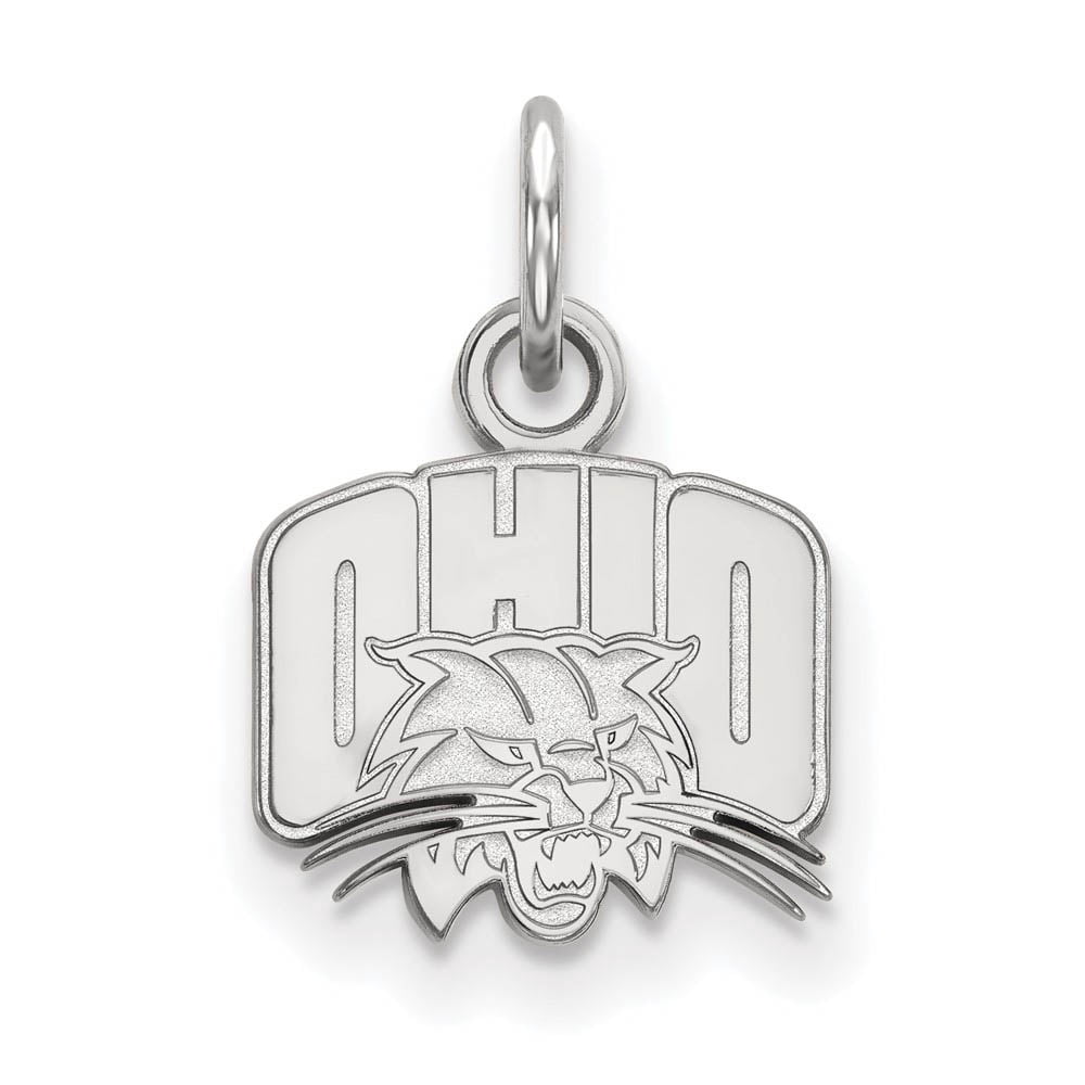 LogoArt Sterling Silver Ohio University Xs Pendant Necklace
