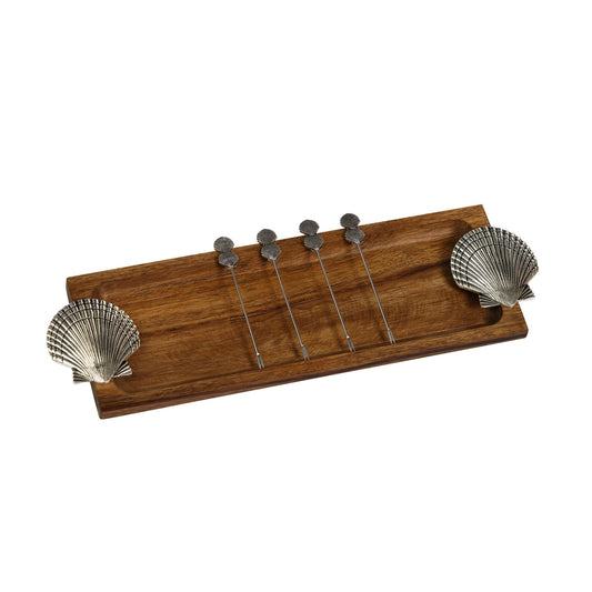 Picnic Plus Sea Shell Foodie Bites Serving Tray