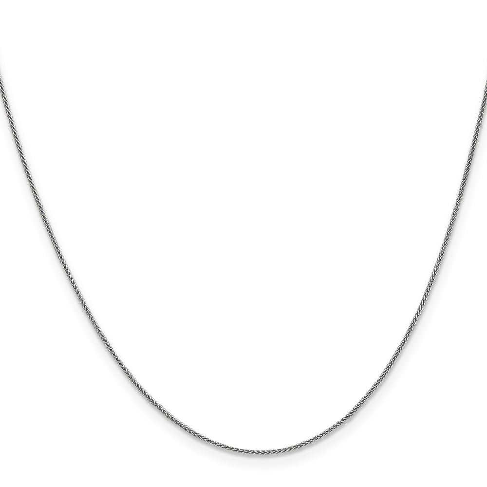 14K White Gold 20 inch .85mm Spiga with Lobster Clasp Chain