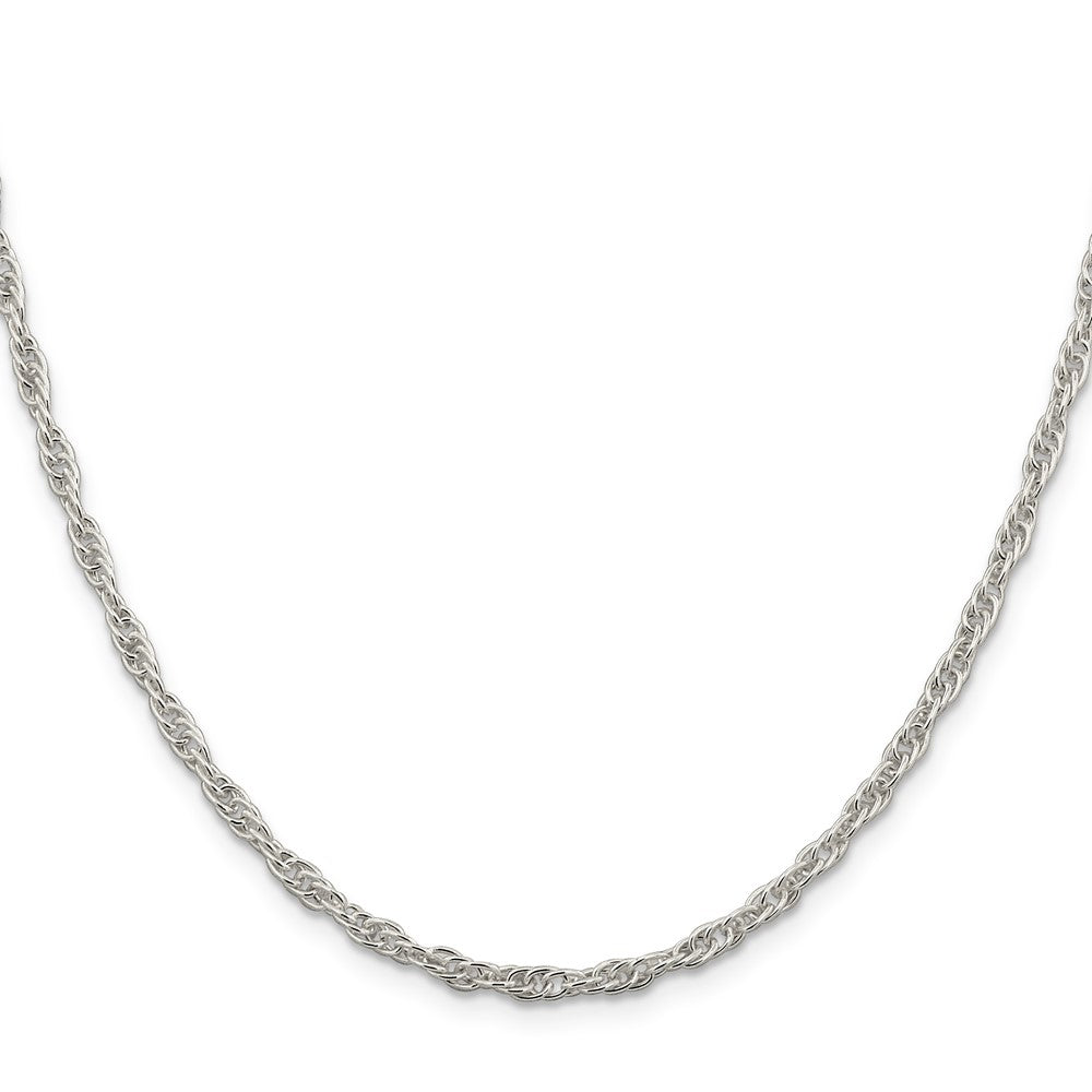 Sterling Silver 2.75mm Loose Rope Chain 24 Inches