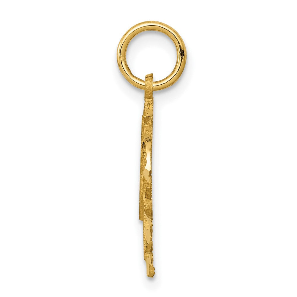 10k Gold Initial M Charm