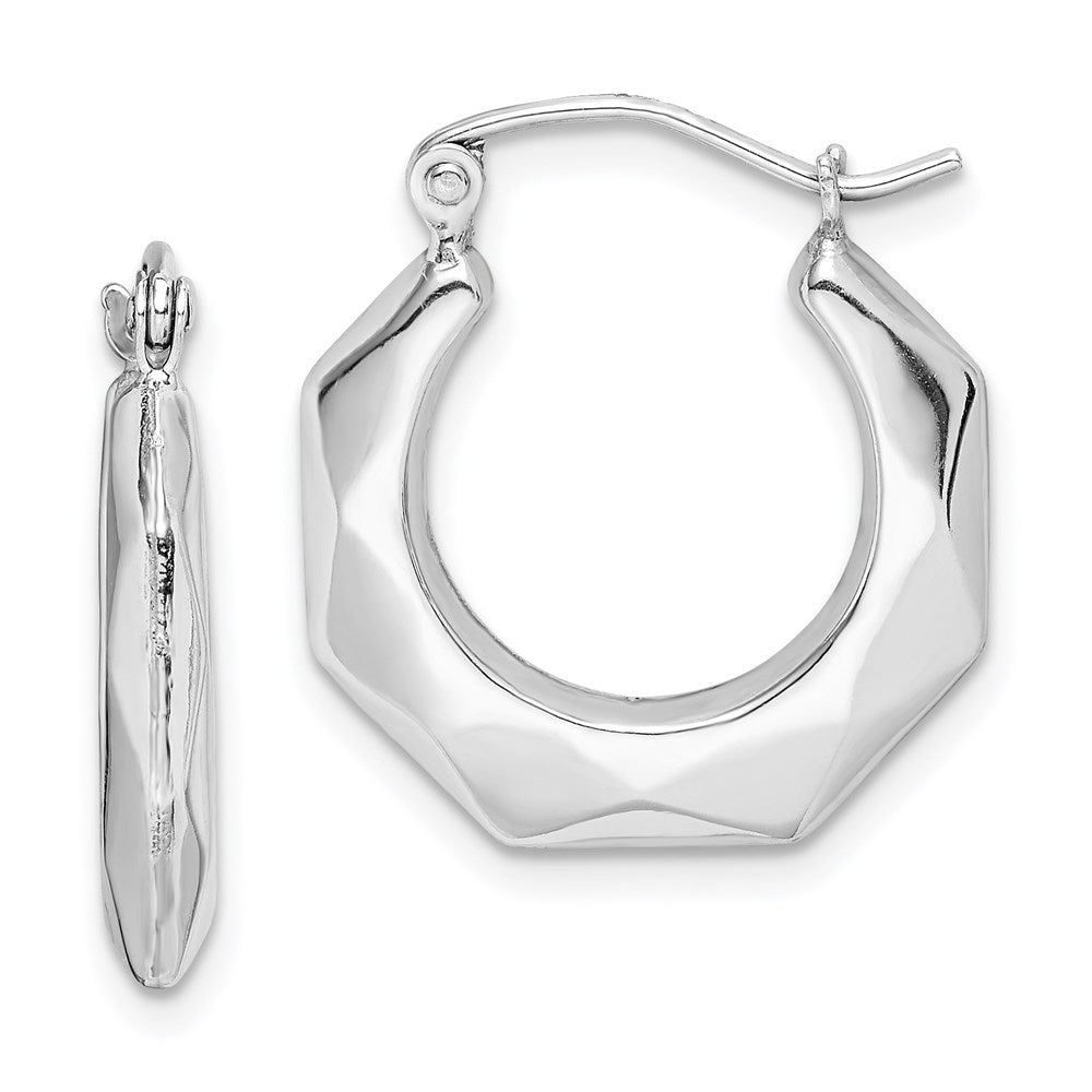 Sterling Silver Rhodium-plated Polished CZ Halo Post Earrings