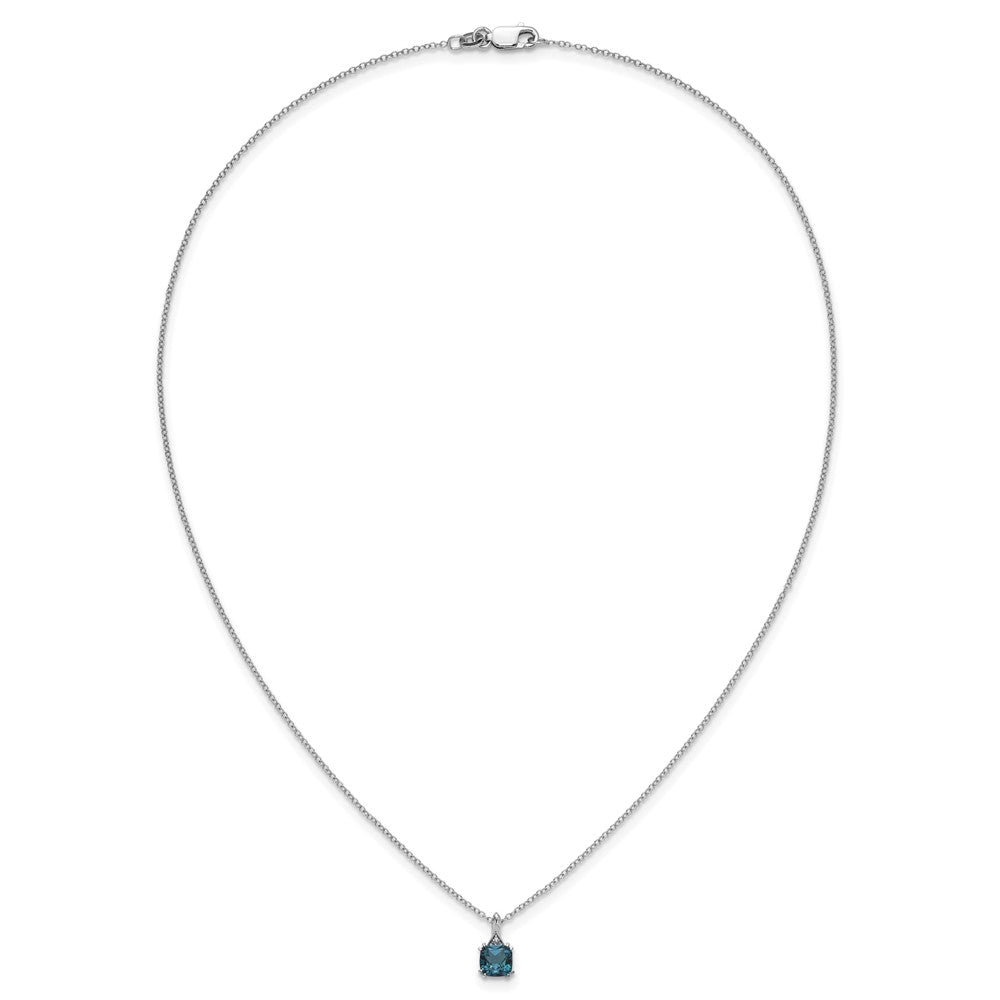 SS Cr. Alex and Diamond Pendant w/Chain 6mm CRALEX