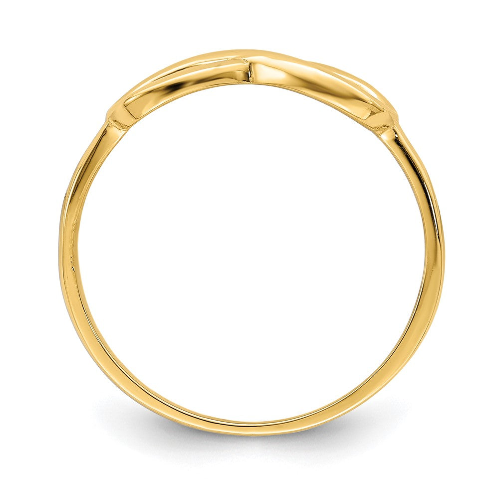 10K Infinity Ring Yellow Gold