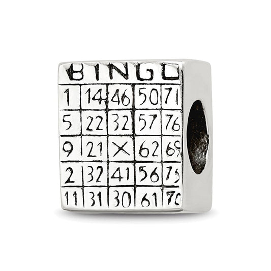Sterling Silver Reflections Bingo Card Bead