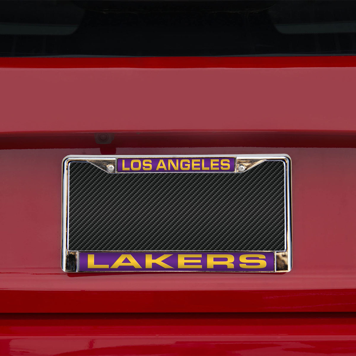 Los Angeles Basketball Laker's Chrome Metal Laser Cut License Plate Frame