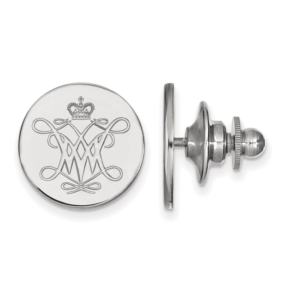 Sterling Silver Official Licensed Collegiate William And Mary Lapel Pin
