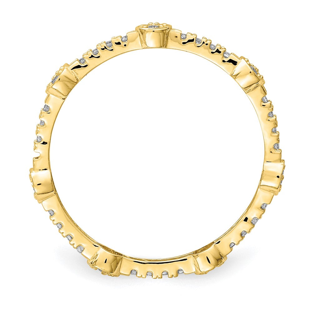 10K CZ Ring