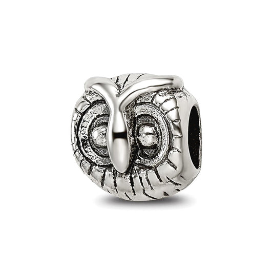 Sterling Silver Reflections Owl Head Bead