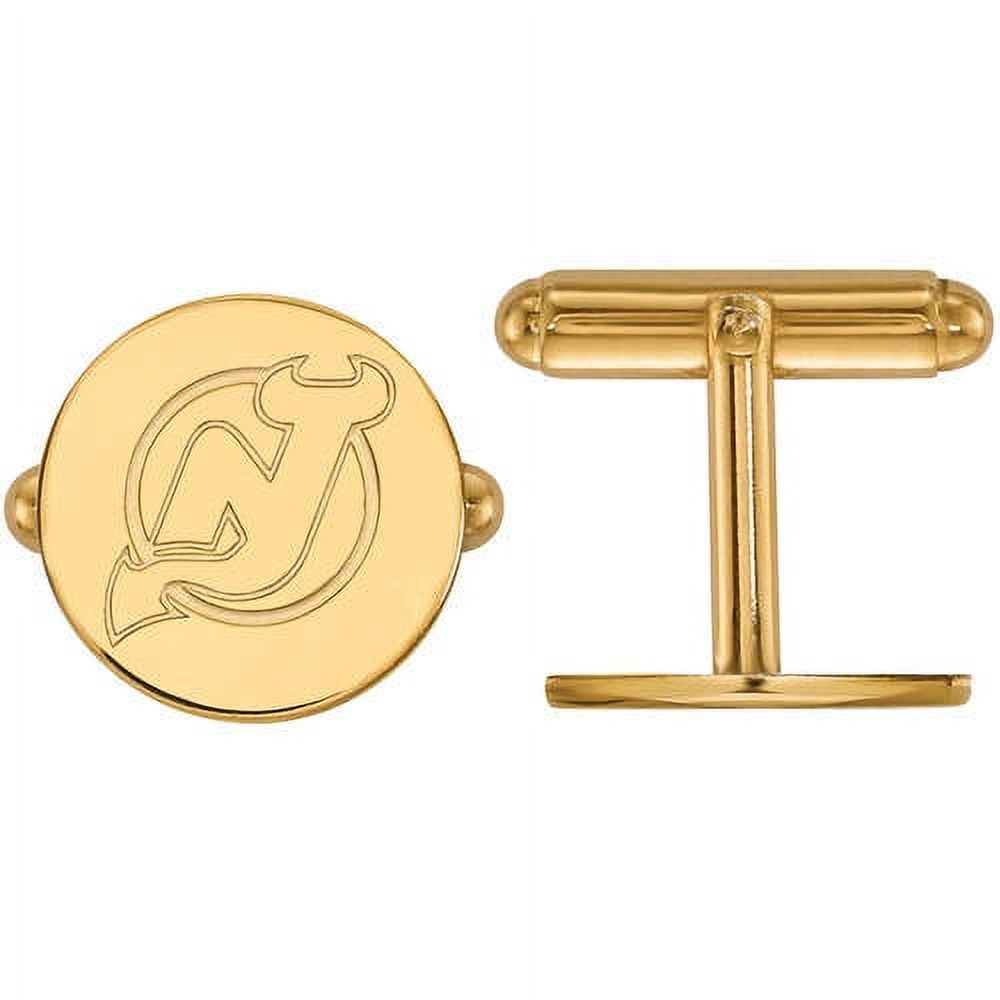 NHL New Jersey Devils 14kt Gold-Plated Sterling Silver Cuff Links