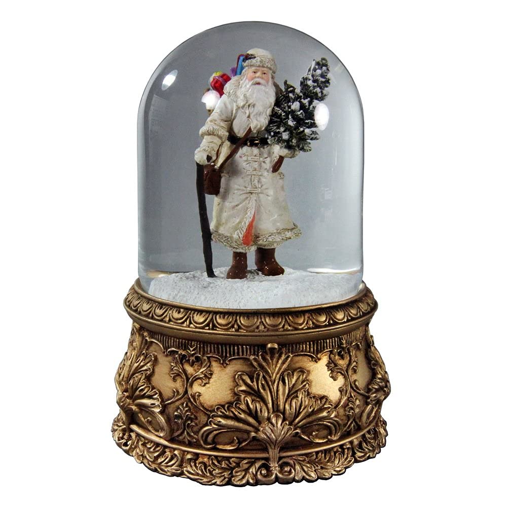San Francisco Music Box (Plays Jolly Old St. Nick) Santa Musical Domed Water Globe QGM22016