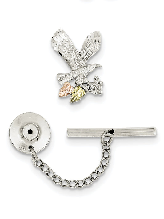 FJC Finejewelers Sterling Silver Eagle Pin Tie Tack