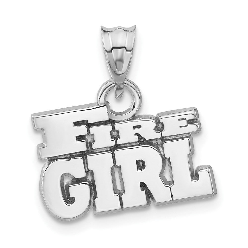 Sterling Silver Fire Girl Pendant