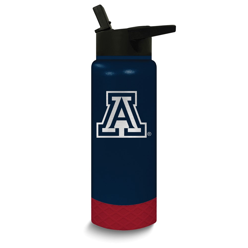 Collegiate University of Arizona Stainless Steel Silicone Grip 24 oz. Water Bottle