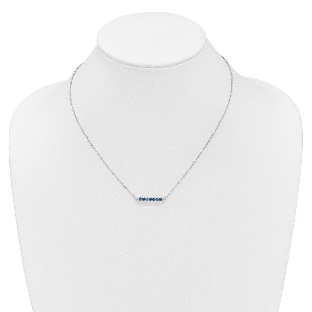 10kw Created Alexandrite & Diamond Necklace