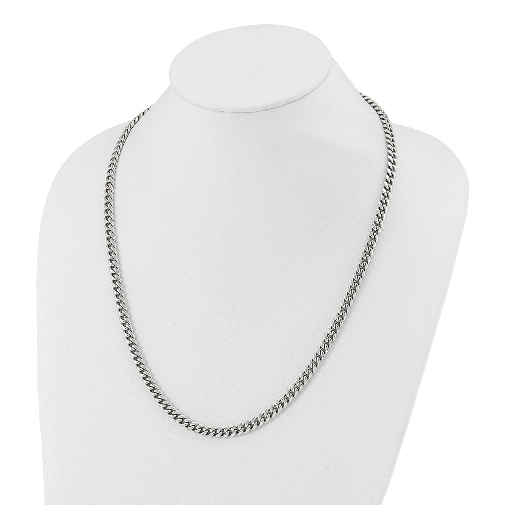 Stainless Steel Polished 6mm 24in Curb Chain